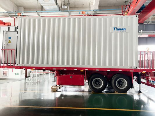 Wind speed 40 meters per second Mobile Transformer Substation featuring rated short circuit breaking current 40 KA and humidity tolerance up to 95 percent